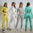 thumbnail image 2 of Conjuntos de dos piezas de Sujetador deportivo y mallas para mujer, ropa deportiva para mujer, sensación desnuda, gimnasio, Fitness, 2 of 5