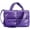 Purple, variant on Kukuzhu Puffer Tote Bag, Medium Puffy Bags for Women Light Winter Down Cotton Padded Quilted Tote Bag Shoulder Handbags Purse