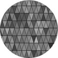thumbnail image 1 of Ahgly Company Indoor Round Patterned Gunmetal Gray Area Rugs, 7' Round, 1 of 6