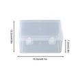 thumbnail image 3 of YIMWNYI Extra Large Stackable Clear Pencil Box with Snap-tight Lid, Transparent Plastic Storage Organizer for Gel Pens, Pencils, Erasers, and Office Supplies, Compact and Secure, 3 of 5