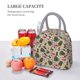 thumbnail image 5 of Fotbe Tropical Mask Flamingo Bolsa de Almuerzo con Estampado, Lonchera Aislada, Contenedor de Comida Reutilizable Tipo Cooler a Prueba de Fugas, 5 of 6