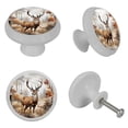 thumbnail image 4 of Deer Fluorescent Drawer Pulls with Screws - Round 4-Pack Glow-in-the-Dark Knobs for Cabinets, Wardrobes, and Dressers – Decorative Dresser Hardware, Door Pulls, 4 of 6