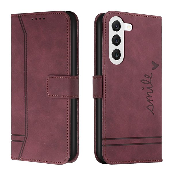 Funda con tapa estilo vintage para Samsung S23, ranura para varias tarjetas, protección total, estilo retro, material PU+TPU