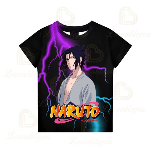 Anime Naruto Summer T Shirt Boys Cartoon Cute Tee Shirt Short Sleeve Hatake Kakashi Man Women Children Tshirts Tee TopsAdults XL(55-60kg) Gao Jinjia LED