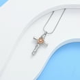 thumbnail image 6 of Cross with Sunflower Cremation Jewelry for Ashes Ash Holder Necklace Pendent for Ashes and Chain, 6 of 8