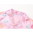 thumbnail image 2 of Topgal Satin Summer Pajamas for Little & Big Girls Silky Button Down 2PC Pink & Colour Bows Pjs Jammie Set Size 10, 2 of 7