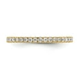 thumbnail image 4 of 14k Yellow Gold U-Cut Set Diamond Eternity Wedding Band Anniversary Ring Size 4.5 - 1/2 Ct., 4 of 5