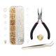 thumbnail image 5 of Kit de accesorios para joyería, kit para hacer joyas, kit de inicio para accesorios de joyería, joyería Oro plata, 5 of 9