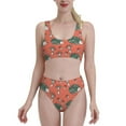 thumbnail image 2 of Picia Hedgehog Mushroom Women's High Waisted Bikini Scoop Neck Swimsuit Two Pieces Bathing Suit-XX-Large, 2 of 8
