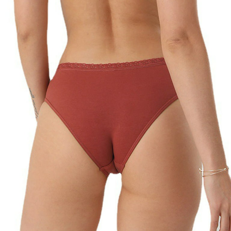 Buy U-LIGHT APPARELS Women Red Cotton Panties (L) Online at Best