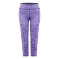 thumbnail image 2 of Ramiter Plus Size Leggings Yoga Leggings Women's Fitness Pants Workout Running Sports Pants Soft Yoga Pants for Women Cotton Pockets Purple,M, 2 of 3