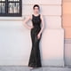 thumbnail image 5 of Vestido de noche largo con cola de pez y lentejuelas para exhibición de modelos de automóviles, eventos, banquetes, etc., 5 of 6