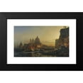 thumbnail image 2 of Alexei Petrovich Bogoliubov 18x12 Black Modern Framed Museum Art Print Titled - The Eve of the Celebration, Santa Maria Della Salute, Venice (1867), 2 of 5