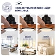 thumbnail image 5 of Eowynic 52" Farmhouse Ceiling Fan with Dimmable LED Light and Remote Control, 5 Solid Wood Blades, Revwesible DC Motor, 5 of 13