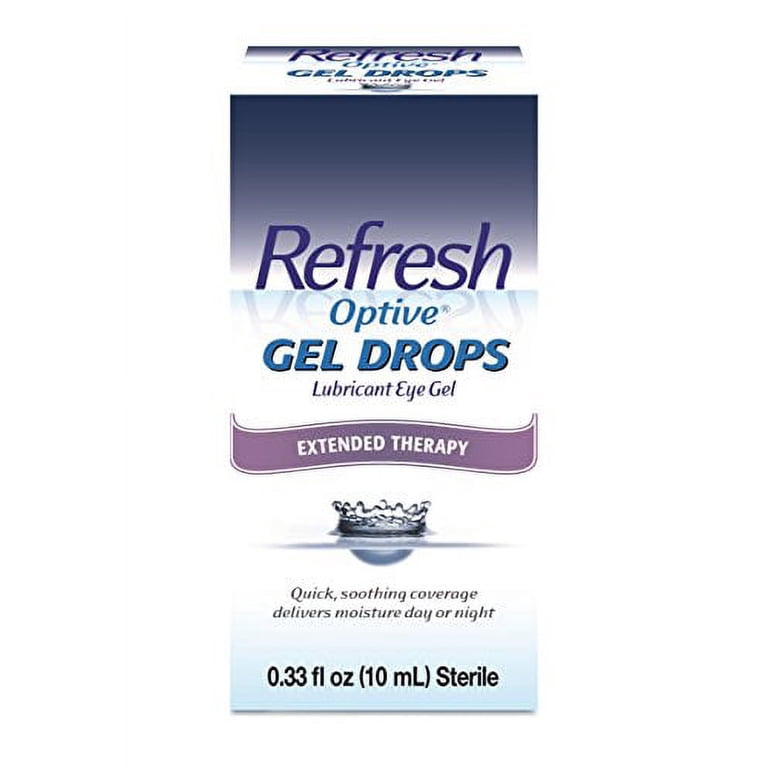 Refresh Optive Gel Drops Lubricant Eye Gel, 0.33 fl oz (Pack of 1) Sterile