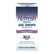 Refresh Optive Gel Drops Lubricant Eye Gel, 0.33 Fl Oz (Pack of 1) Sterile