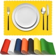 thumbnail image 2 of The  Scalloped Placemats  Paper Placemats for Dining Table, Scalloped Edges Color Table Mats, Great for Parties and Christmas Table Decorations, 2 of 4