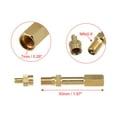 thumbnail image 6 of Unique Bargains 1 Set 1.97" Dually Valve Stem Extenders Straight Dual Tire Valve Extension for Car Truck RV Gold Tone, 6 of 6