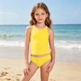 thumbnail image 2 of Shadoumai Girls Swimsuit Size 8 Cut Out Princess Bikini Set Adjustable Strap Tankini Sets 2 Piece Ruffle Girls Bathing Suit&nbsp;size 12, 2 of 5