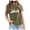 A412 Army Green, variant on Glisme Halloween Shirt For Women Cute Ghost Print Short Sleeve Round Neck Tees Party Breathable Women T-Shirt Size L Army Green