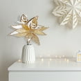thumbnail image 2 of Braided Edge Poinsettia Pick (Asstd) - Set of 6, 2 of 4