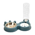 thumbnail image 2 of Cififendec 2-in-1 Pet Feeder and Waterer, 10.63"×7.09", No-Spill Cat and Dog Bowl Set, Detachable Food and Water Station for Small Pets with Auto Water Refill(Blue), 2 of 5