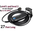thumbnail image 5 of Couplago 40 Amp Level 2 EV Charger,NEMA 14-50P,J1772,240V/120V, with 3 Adapters,5-15P to 14-50R,10-30P to 14-50R,14-30P to 14-50R, 5 of 6