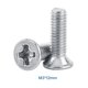 thumbnail image 2 of 100 Piezas M3 Cabeza Plana Tornillos De Acero Acero Inoxidable De Herramiente De Reparación, Ss304 Mácina De Cierre De Perno Avellanado Para Electrodomésticos De Oficina En, 2 of 7