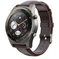 thumbnail image 3 of EIGTHTAIL 1pc Leather Watch Strap Unisex Wrist Strap Watch Replacing Band Adjustable Watchstrap Compatible for Fossil Gen 4 Coffee 22mm, 3 of 7