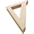 thumbnail image 6 of Ekena Millwork 3 1/2"W x 24"D x 36"H Traditional Traditional Rough Cedar Woodgrain TimberThane Bracket, Primed Tan, 6 of 6