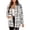 Multicolor GZ555, variant on Flannel Cropped Jacket Wool Blend Shacket Plaid Button Down Shirt Fall Winter Fashion Long Sleeve Coat with Pockets