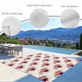 thumbnail image 3 of Pink Spring Floral Outdoor Rug for Patio/Deck/Porch, Non-Slip Large Area Rug 5 x 8 Ft, Farmhouse Flowers Modern Art Indoor Outdoor Rugs Washable Area Rugs, Reversible Camping Rug Carpet Runner, 3 of 8