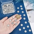 thumbnail image 3 of 1 Set 1 Box 100Pcs 304 Stainless Steel Disc Small Flat Circular Tags Round Metal Stamping Blanks for Jewelry Making Strike Engraving DIY Crafts Earring Bracelet Necklace Pendants Charms 12mm, 3 of 9