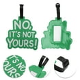 thumbnail image 3 of Unique Bargains 1 Pc Fashionable Luggage Tag for Travelling Green Soft Rubber, 3 of 5
