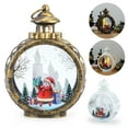 thumbnail image 3 of Deago Christmas Decorative Candle Lantern Lights LED Vintage Santa Ornament Battery Operated Hanging Lantern for Christmas Decorations and Gift, 3 of 12