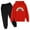 Red, variant on TANYSU Kids 2PCS Outfits Sets Sweatshirt Tops Hoodie Trousers Pant Sets For Teen Girls Long Sleeve Rainbow Color Sweatsuits Tracksuits Oversized Hoodie And Sweatpants Sets Child Activewear