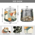 thumbnail image 2 of Yayeee Ashtray with Lid for Cigarette Smokeless Stainless Steel Home Ash Holder, Mid Century Orange Juice, 2 of 7