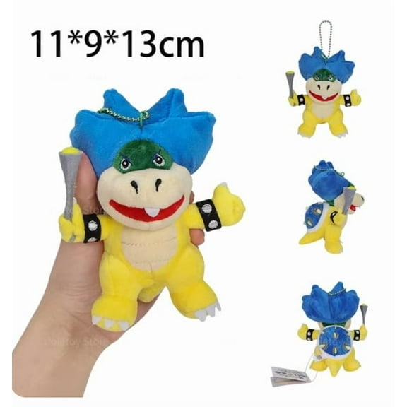 Mario Ludwig Koopa Plush Keychain Clip, 5", 1 Count