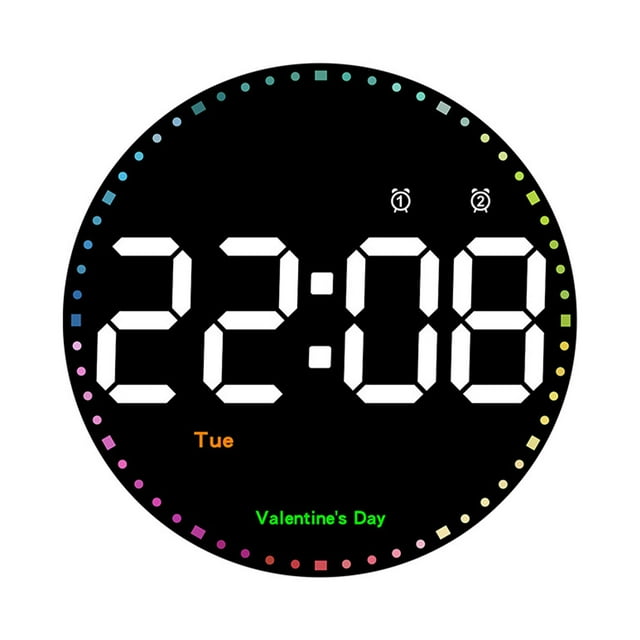 Reloj de pared digital LED Reloj electrónico con control remoto Pantalla de retroiluminación automática Reloj despertador colgante Reloj de pared