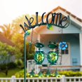 thumbnail image 3 of Luces solares de jardín HONGLAND Frog Swing para decoración exterior, 3 of 8