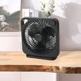 thumbnail image 5 of Mainstays New 9-inch Box Indoor Comfort Personal AC Electric Fan, 3 Speeds, Black, 5 of 8