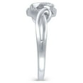 thumbnail image 3 of 1/20 Carat T.W. (I3 clarity, I-J color) Hold My Hand Diamond Heart Promise Ring in Sterling Silver, Size 4, 3 of 5