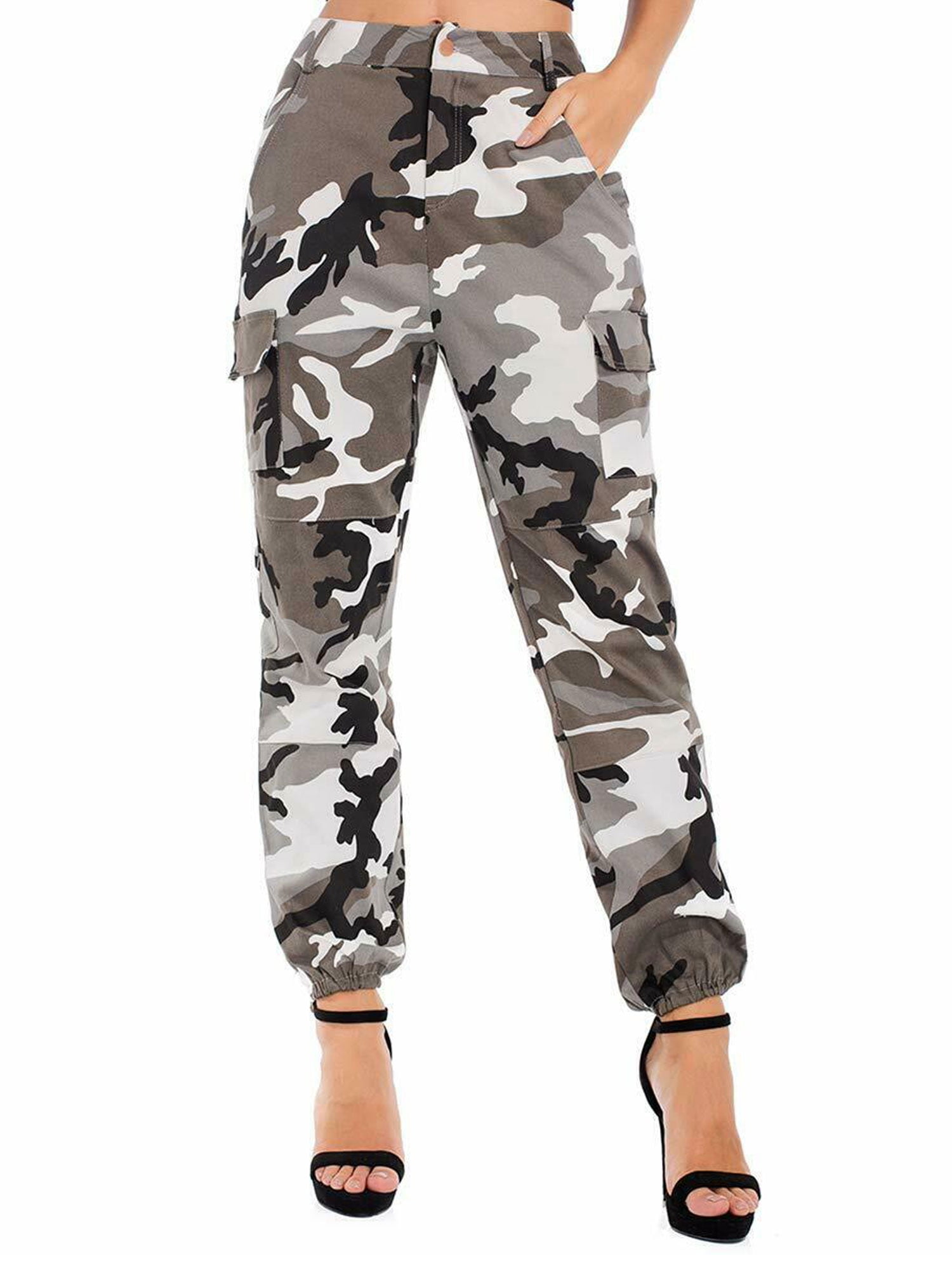 ladies camouflage cargo pants