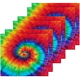 thumbnail image 3 of SKYSONIC Tie Dye Cotton Washcloths Set of 6, Highly Absorbent Soft Fingertip Towel for Bathroom, Gym, Hotel and Spa, 12 x 12 Inch, 3 of 7