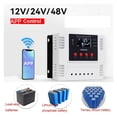 thumbnail image 2 of PMW Smart Solar Charge Controller With App Control For 12V/24V/48V 10A 20A 30A 40A 50A 60A ,Simple and Convenient to Set, 2 of 6