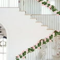 thumbnail image 6 of YiJuHui 1pcs Artificial Silk Rose Vine Garland Hanging Flowers for Wedding Arch Party Wall Garden Ceremony Decoration Background Home Decor 220cm, 6 of 6