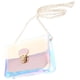 thumbnail image 2 of Bolso transparente para mujer, con cadena de colores, minibolso de gelatina transparente (rosa), 2 of 6