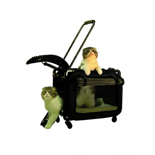 Tutto 20" Medium Pet On Wheels Travel Carrier 4220BPB (Black) NEW