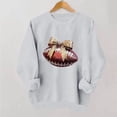 thumbnail image 2 of Gamivast Pullover Sweatshirts for Women Glitter Football with Bow Detail Graphic Print Crew Neck Long Sleeve Pullover Tops Trendy Casual Wear, 2 of 5