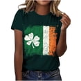 thumbnail image 6 of Ruimatai Women's Casual St. Patrick's Day Graphic T-Shirt, Short Sleeve Crew Neck Comfortable Loose Fit Top for Everyday Wear, 6 of 7